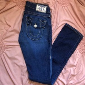 True Religion Jeans- Very Lightly Loved size 25 crisp denim